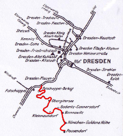Strecke der Windbergbahn