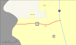 Karte der Texas State Route 178