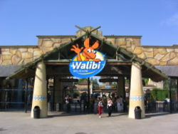 Der Eingang von Walibi Belgium