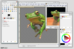 Bildschirmfoto von GIMP 2.6.3 unter Microsoft Windows Vista