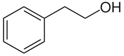 Struktur von 2-Phenylethanol