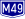 M49 (Hu) Otszogletu kek tabla.svg