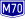 M70 (Hu) Otszogletu kek tabla.svg