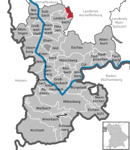 Lage im Landkreis Miltenberg