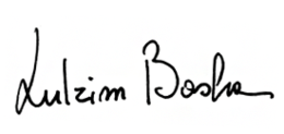 Handschrift von Lulzim Basha