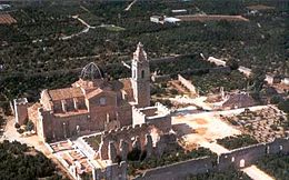 Luftbild des Zisterzienser-Klosters Santa Maria de Valldigna