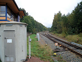 Das Gelände des Bahnhofs Neuoelsnitz 2009