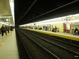 Bahnsteige des Bahnhofes