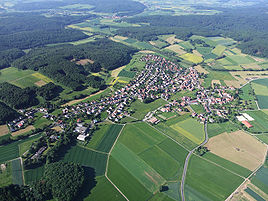 Luftaufnahme von Elnhausen