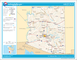 Karte von Arizona