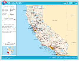 Karte von Kalifornien