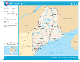 Karte von Maine