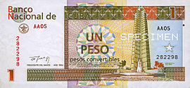 1 kubanischer Peso convertible