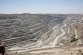 Der Tagebau der Rössing-Mine bei Swakopmund, Namibia