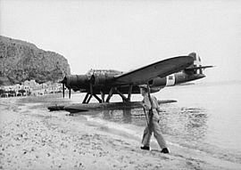 Cant Z506 on Sicily beach side 1943.jpg