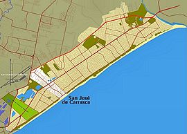 Lage von San José de Carrasco in der Ciudad de la Costa