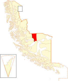 Lage der Kommune in der Magallanes Region