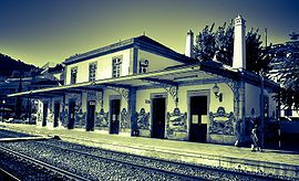 Bahnstation von  Pinhão, bei km 118 der Linha do Douro