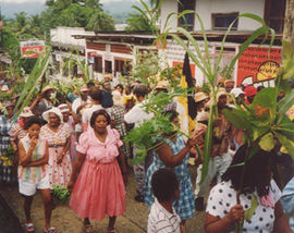 Straßenfest der Garifunas in Livingston