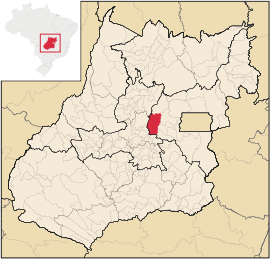 Lage des Gemeindegebietes von Pirenópolis in Goiás