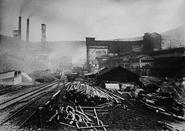Die Grube Eisenzecher Zug um 1910
