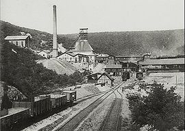 Die Grube Eisenzecher Zug um 1905