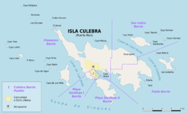 Karte der Gemeinde Culebra