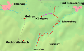Strecke der Bahnstrecke Köditzberg–Königsee