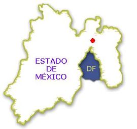 Lage Tultepecs innerhalb des Bundesstaates Méxiko