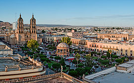 Blick auf die Plaza de Armas