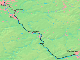 Strecke der Nassauische Rheinbahn