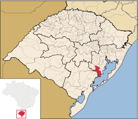 Lage von Camaquã in Rio Grande do Sul