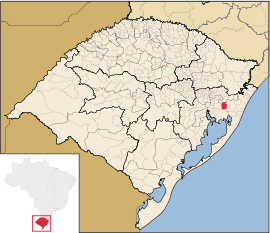 Lage von Glorinha in Rio Grande do Sul