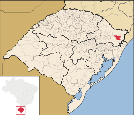 Lage von Jaquirana in Rio Grande do Sul