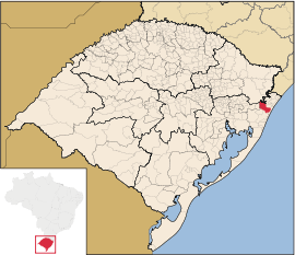 Lage von Maquiné in Rio Grande do Sul