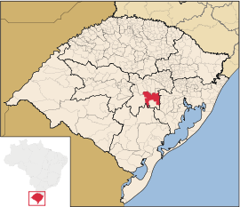Lage von Rio Pardo in Rio Grande do Sul