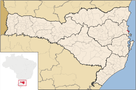 Lage von Balneário Camboriú in Santa Catarina