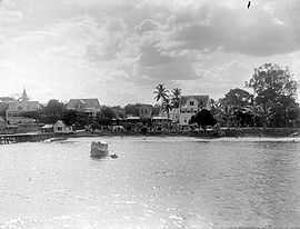 Historische Ortsansicht von Albina, vor 1919