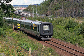 Ein Zug bei Borås