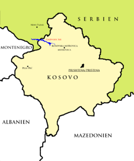 Karte von Gazivodesee