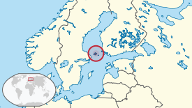 Lage Ålands in Europa