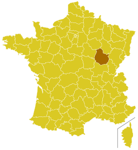 Karte Erzbistum Dijon