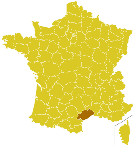 Karte Erzbistum Montpellier