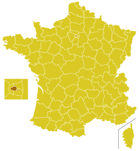 Karte Erzbistum Paris