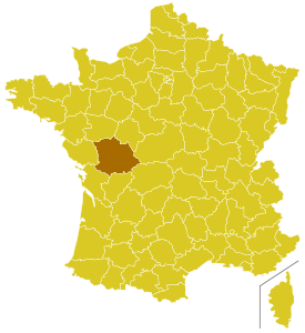 Karte Erzbistum Poitiers