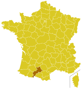 Karte Erzbistum Toulouse