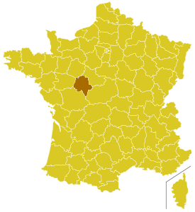 Karte Erzbistum Tours