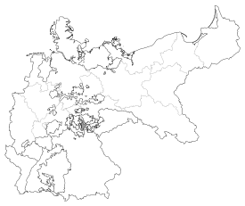 Lage Schwarzburg-Rudolstadts im Deutschen Kaiserreich