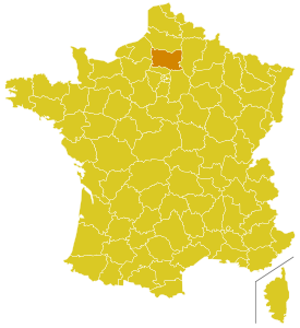 Karte Bistum Beauvais