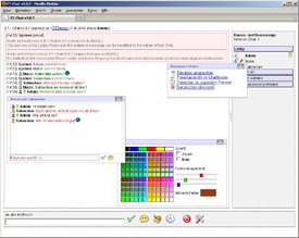 Bildschirmfoto von ET-Chat v3.x.x